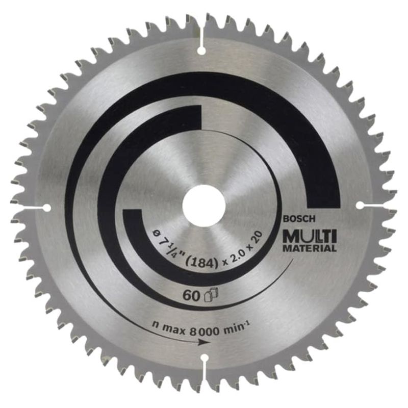 تیغ اره دیسکی بوش مدل مولتی متریال 184mm 60t